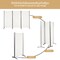 Costway 3-Panel Room Divider Folding Privacy Partition Screen for Office Room White\Black\Brown